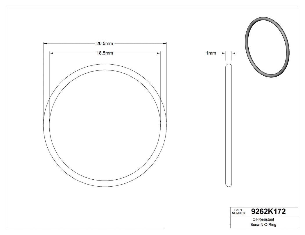 Technical drawing - 9262K172